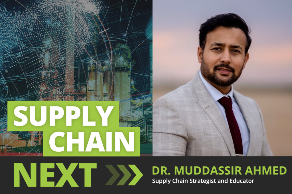 Dr Muddassir Ahmed, supply chain strategist and educator