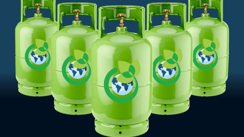 Refrigerants as greenhouse gases concept